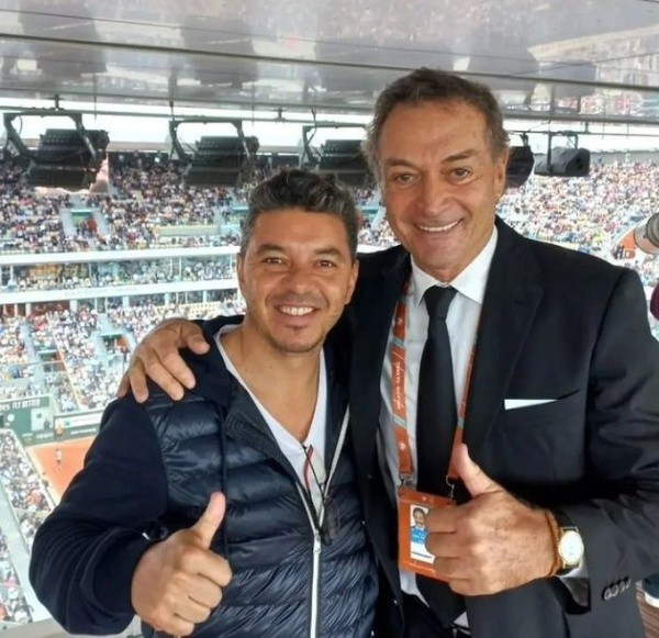 Gallardo junto a Clerc, una gloria del tenis