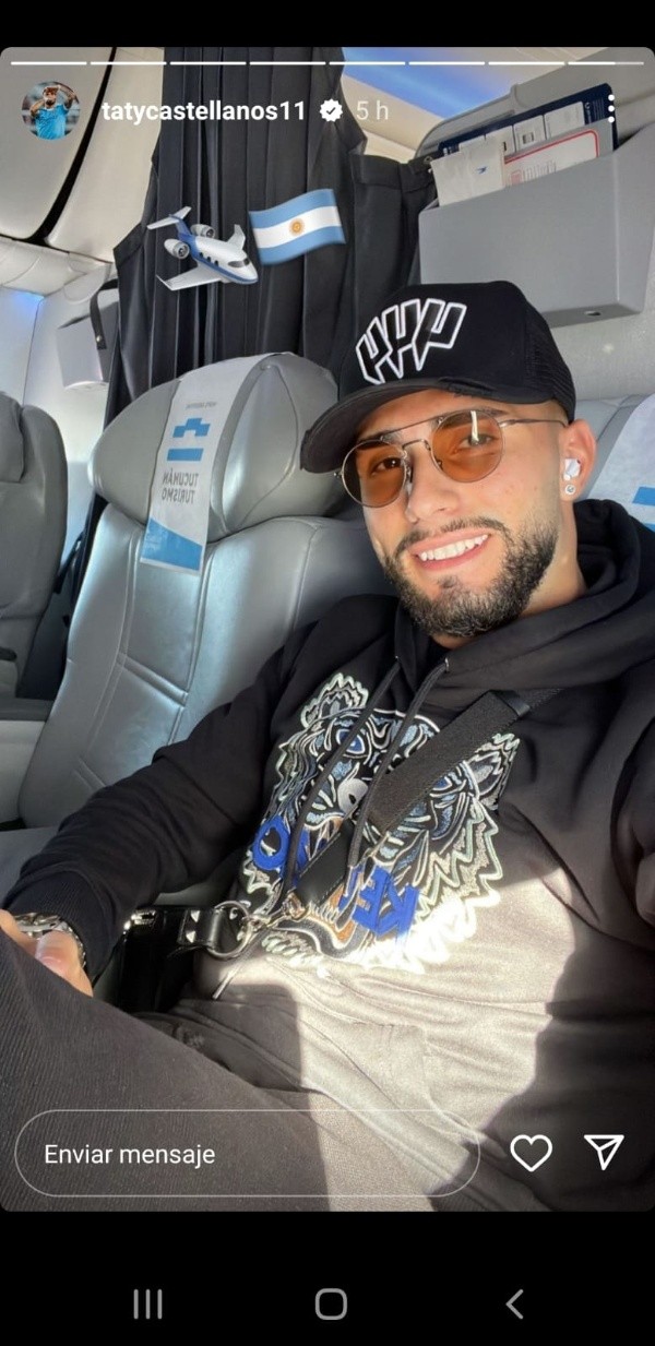La historia que Castellanos subió a su cuenta de Instagram.