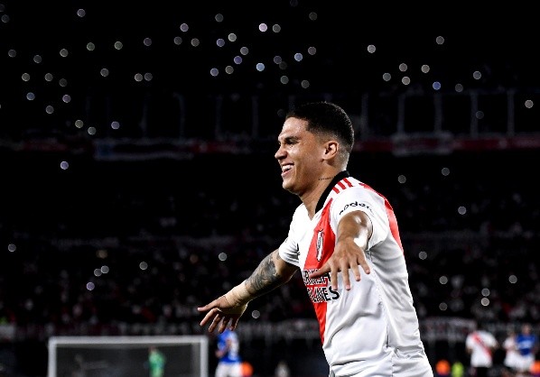 El último partido de Juanfer fue el 18 de abril contra Banfield en el Sur. Jugó 31 minutos. (Foto: Getty).