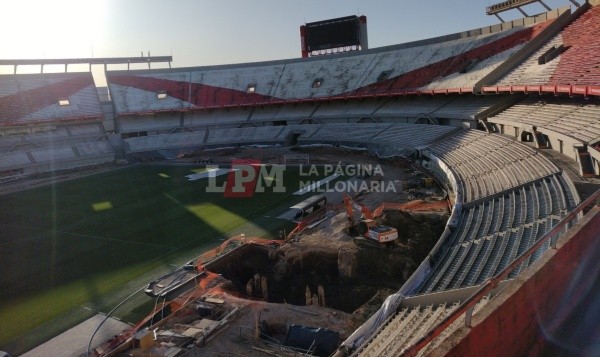 Vista panorámica de las obras en la San Martín Baja