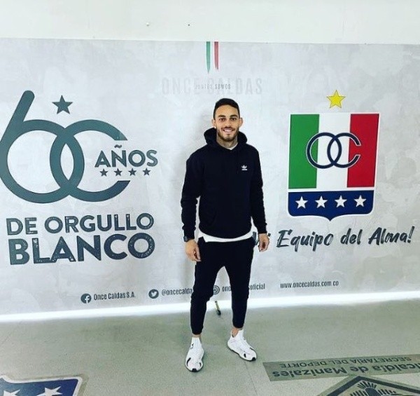 Nahuel Gallardo llegó a Colombia y lo compartió en sus redes sociales.