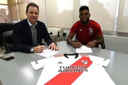 Borja firmó su contrato con River hasta diciembre del 2025 (Foto: Prensa River)