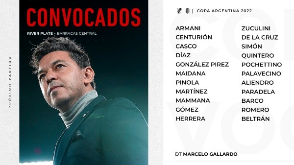 La nómina de convocados del Más Grande.