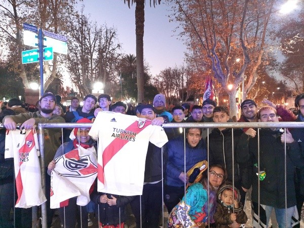Los hinchas de River dijeron presentes en San Luis.