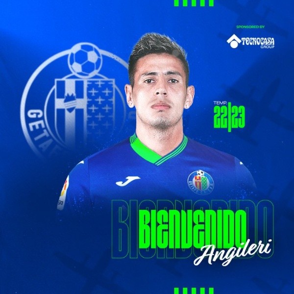 Así presentó el Getafe a Angileri en sus redes sociales.
