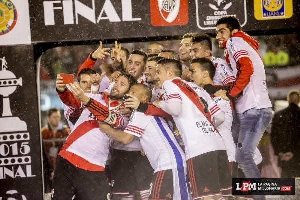 La selfie del campeón.