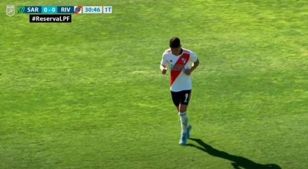 El momento en el que Londoño tuvo que pedir el cambio en el último partido de Reserva.