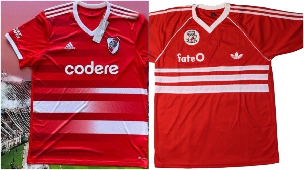 camiseta river suplente