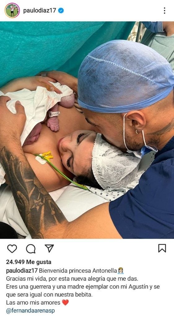 El posteo del defensor de River en su cuenta de Instagram.