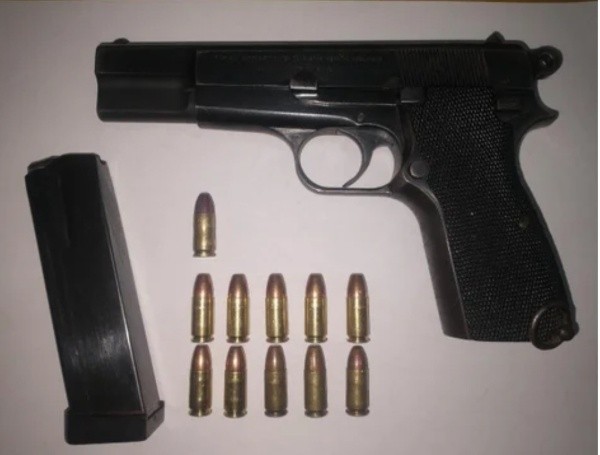 El arma que la policía le incautó a Cirigliano