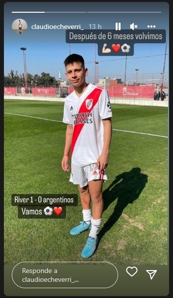 El posteo del Diablito luego del regreso (Foto: Instagram)