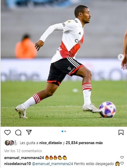 De La Cruz hizo de las suyas en Instagram