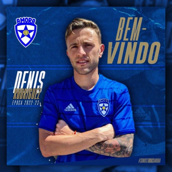 Así presentaron a Denis Rodríguez en Portugal.