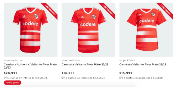 Ya está a la venta la nueva camiseta alternativa.