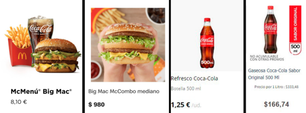 comparativo precios