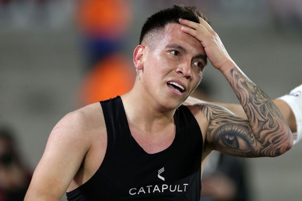 El festejo de Barco fue el más desbandado: no la venía pasando bien y necesitaba un gol. (Foto: Getty).