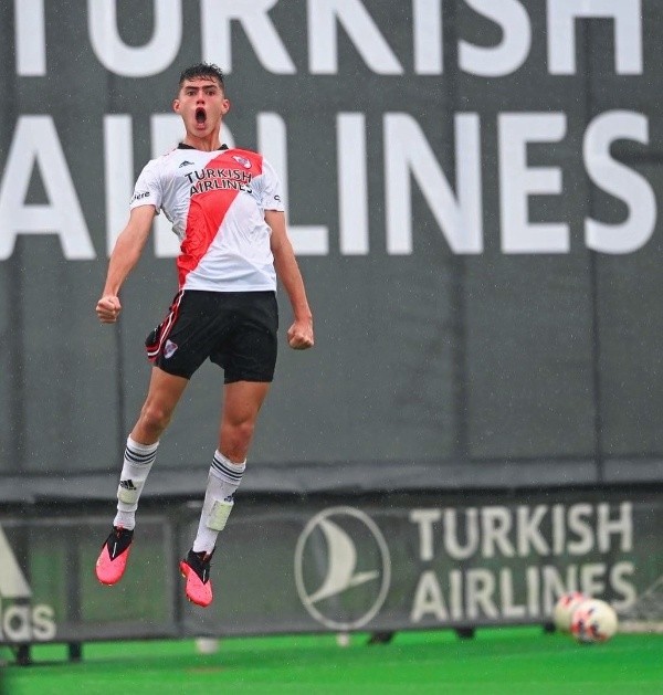 Panichelli llegó en 2020 a River desde el club Atalaya de Córdoba. En el medio, se probó en Boca pero no lograron cerrar su continuidad. (Foto: Prensa River).