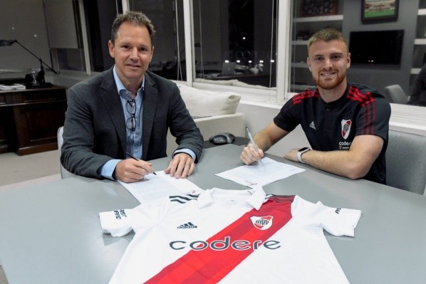 A principios de mes, Beltrán extendió su contrato con River hasta fines de 2025. (Foto: Prensa River).