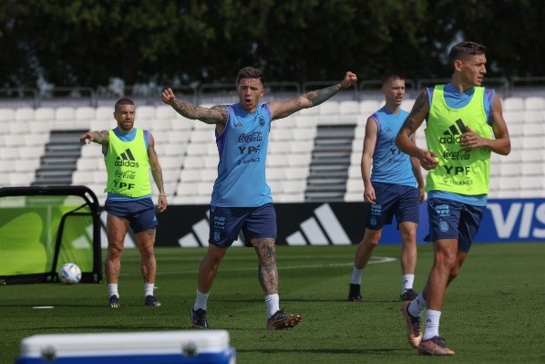 enzo fernandez entrenamiento seleccion argentina