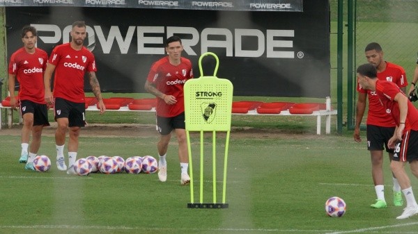 Kranevitter tuvo su primera práctica con sus nuevos compañeros.