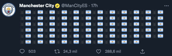 La cuenta en español del City.