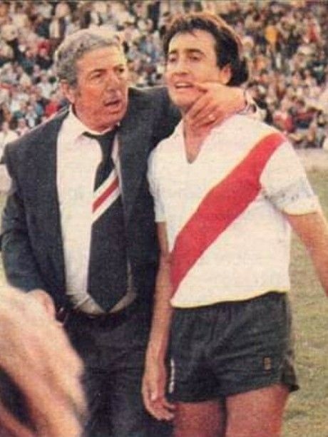 El Beto y Labruna, su padre futbolístico (Archivo)