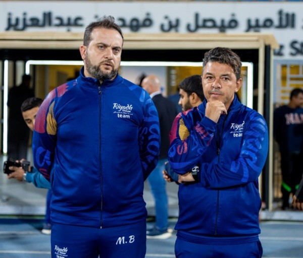 El Muñeco dirigió su primera práctica en Arabia Saudita (Foto: @Turki_alalshikh)