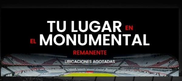 Cerca de las 11:30 ya aparecía el cartel de ubicaciones agotadas en el sistema