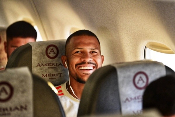 Rondón y su primer viaje junto al Millonario (Foto: Prensa River)