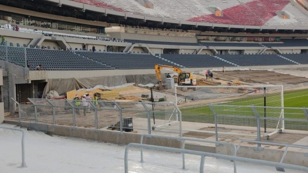 Avanza de a poco la construcción de la Belgrano baja inferior.