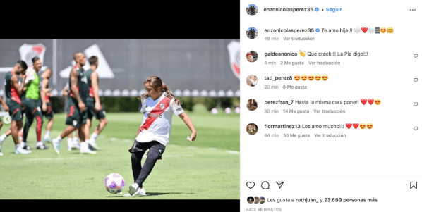 El posteo que compartió Enzo en su Instagram