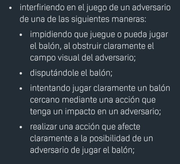 El reglamento es claro.