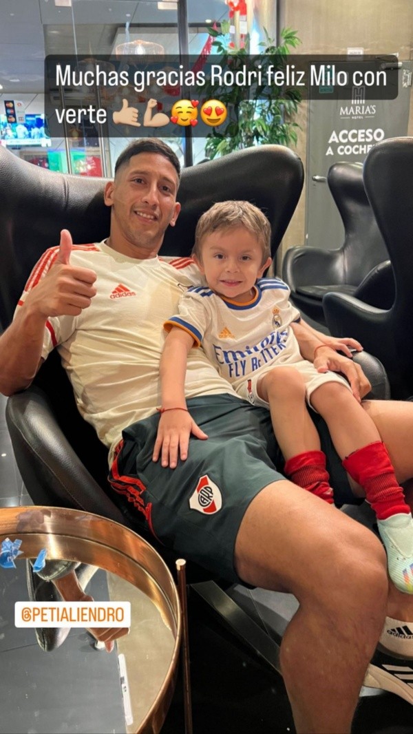 Aliendro y Milo, el hijo del Pulga.