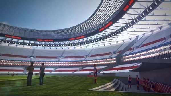 Uno de los renders que presentó D’Onofrio en 2013 sobre cómo quedaría el estadio techado.
