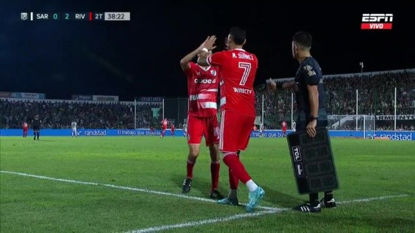 El momento del ansiado regreso para Matías Suárez.