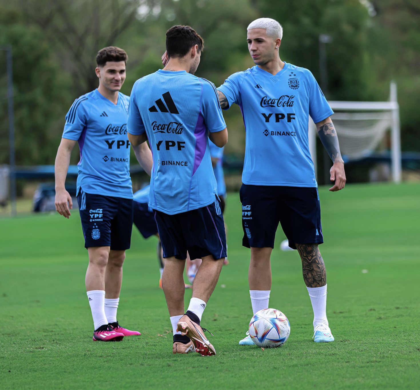 Los tres ex-River juntos en la Selección (AFA)