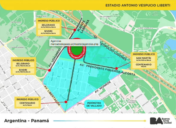 El Gobierno de la Ciudad difundió el cronograma de accesos para los simpatizantes.