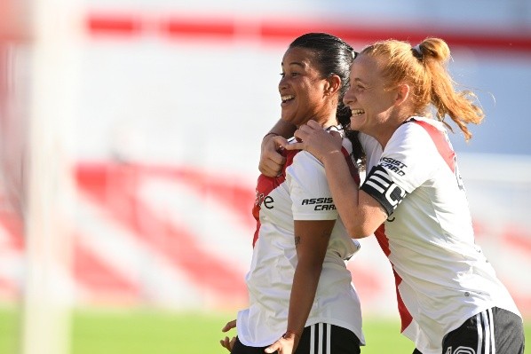 El grito de Caro Birizamberri, autora del único gol de River (Foto: Diego Haliasz / La Página Millonaria)